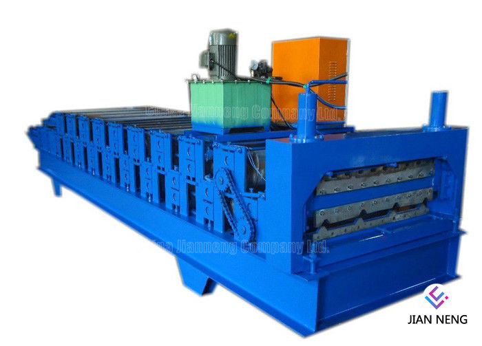 Farbiges trapezoides Metallstahlwalzwerk, automatisches PLC-Steuermetall, das Maschine bildet