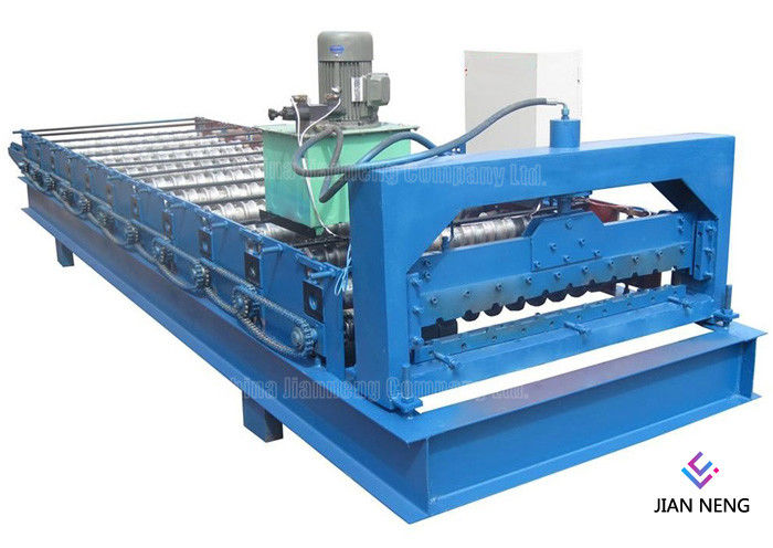 Farbiges trapezoides Metallstahlwalzwerk, automatisches PLC-Steuermetall, das Maschine bildet