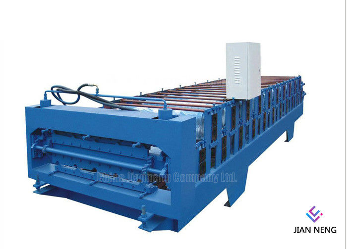 Farbiges trapezoides Metallstahlwalzwerk, automatisches PLC-Steuermetall, das Maschine bildet