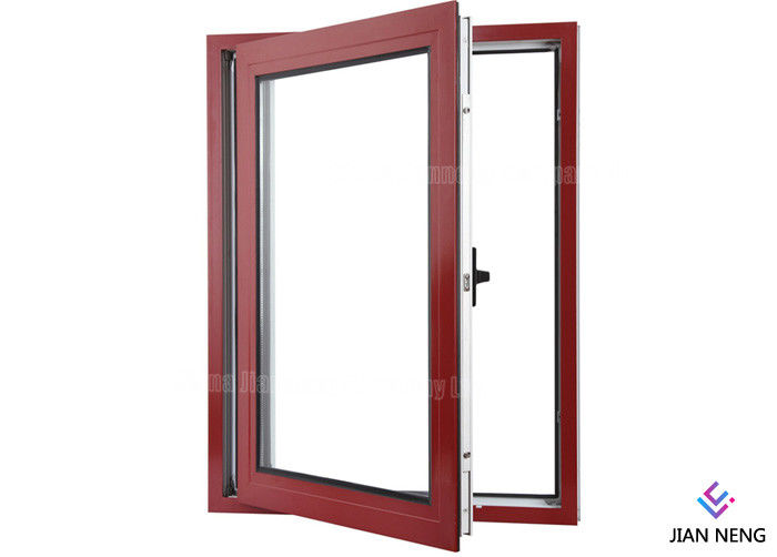 Thermische - Bruch Aluminium-Windows und Türen 6063 - Glasur-französisches Flügelfenster-Fenster des Doppelt-T5