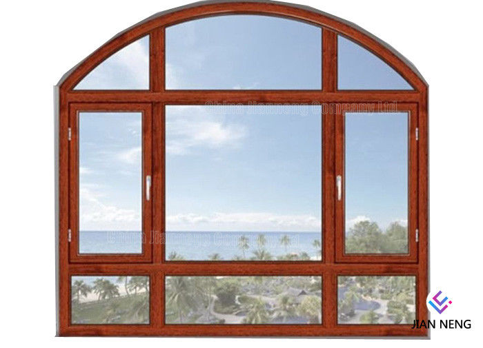 Thermische - Bruch Aluminium-Windows und Türen 6063 - Glasur-französisches Flügelfenster-Fenster des Doppelt-T5