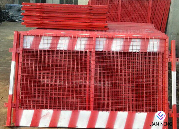 Vorübergehende Kantenschutz-Leitschienen-rote und weiße Farbe für Hochbau-Standorte