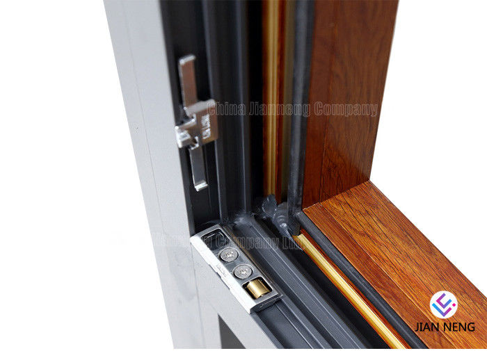 Innere Neigungs-Drehung Aluminium-Windows und Tür-hölzerne Farbe mit Pulver-Beschichtung