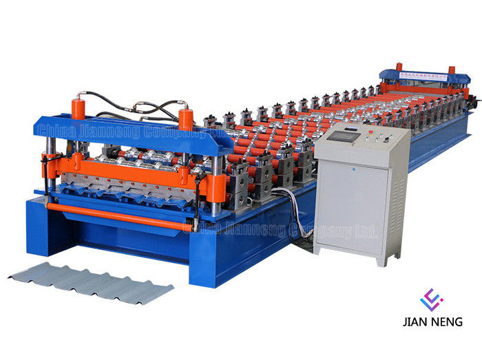 0.3 - 0.8mm Farbstahlmetalldach, das Maschine mit PLC-Kontrollsystem bildet