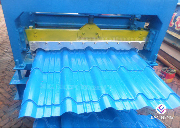 Blechtafel glasig-glänzende Fliesen-Rolle, die Maschine, PPGI-Stahldach macht Maschinen-Fertigungsstraße bildet